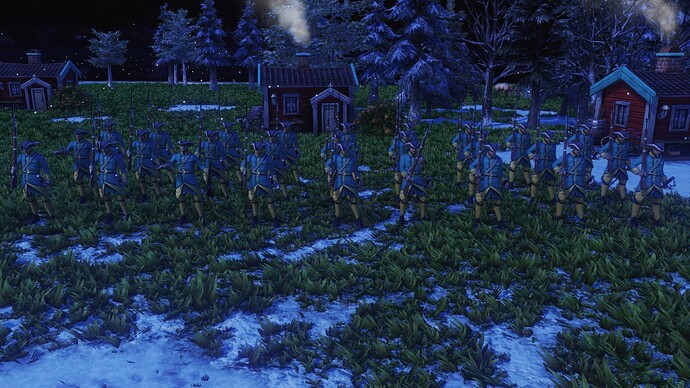 AoE III DE Swedes Veteran Carolean during the night