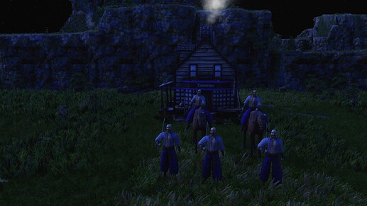 AoE III DE Cossack Daredevil during the night
