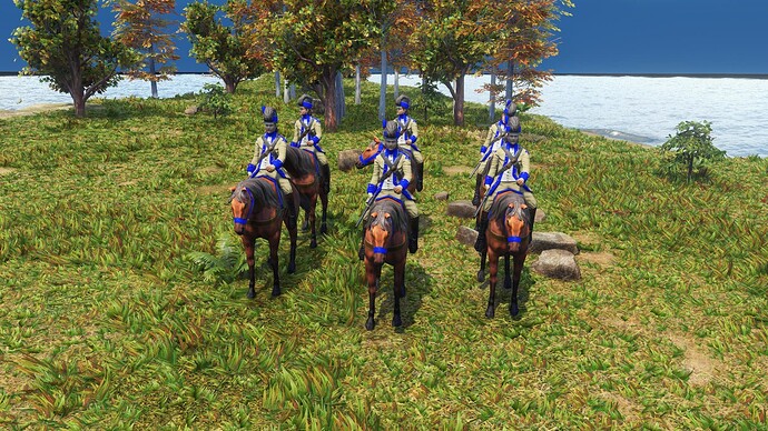 AoE III DE United States Lee's Legion Carbine Cavalry during the day