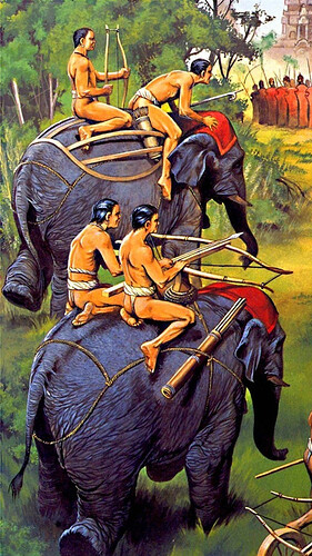 Khemer Siege Crossbow Elephant