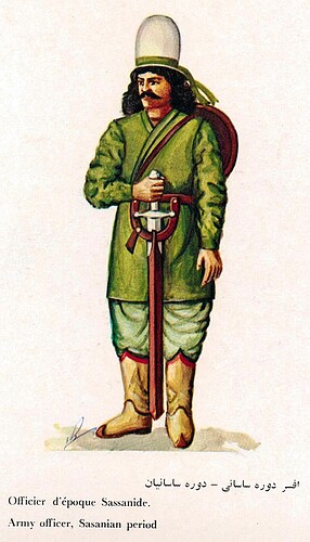 Sassanian Persian Padan Officer