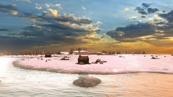 AoE III DE The Arctic at sunrise