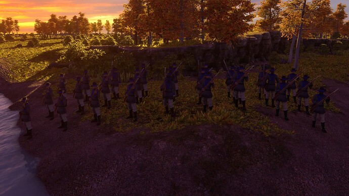 AoE III DE United States State Volunteer at sunset