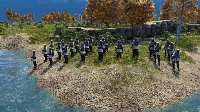 AoE III DE United States State Militia during the day