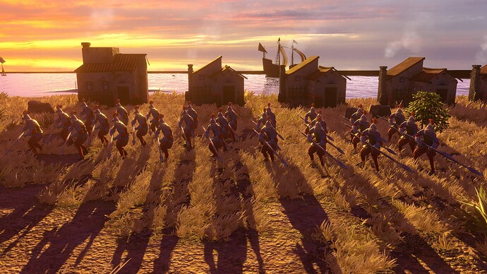 AoE III DE Spanish Tercio Pikeman at sunset