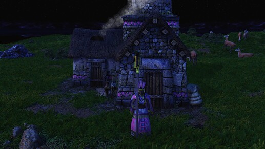 AoE III DE Qoya during the night