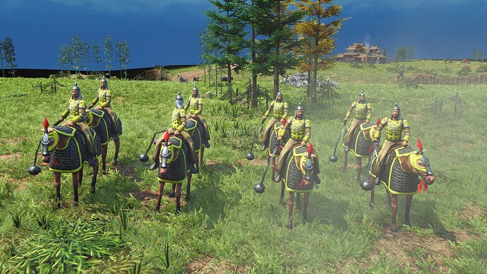 AoE III DE Chinese Honored Meteor Hammer during the day