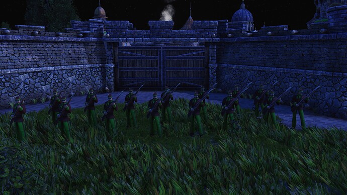 AoE III DE Italians Redshirt during the night