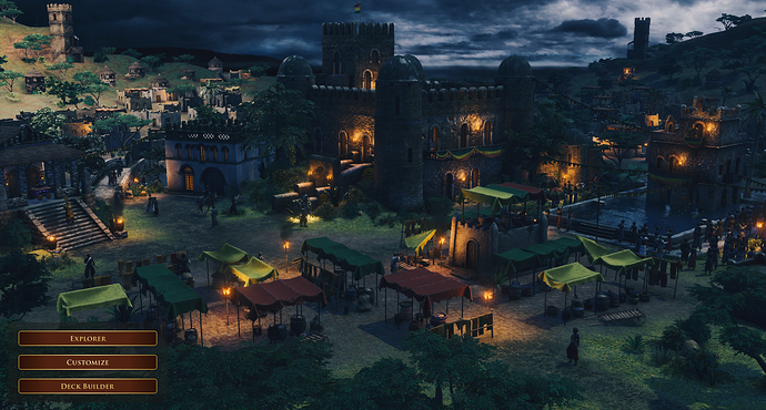 AoE III DE Gondar during a Stormy Night