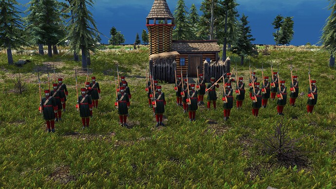 AoE III DE Russian Rekrut during the day