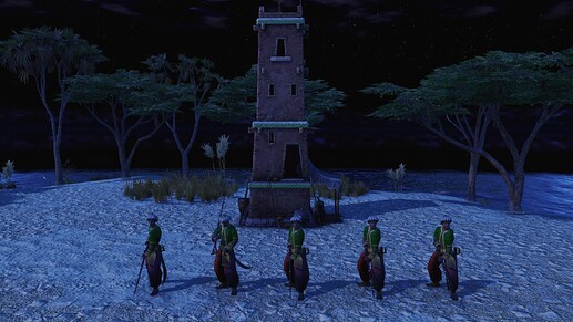 AoE III DE Corsair Marksman during the night