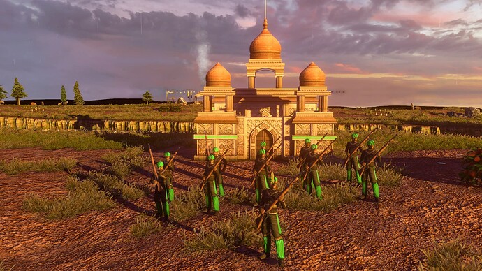 AoE III DE Indians Mansabdar Gurkha leading Honored at sunset