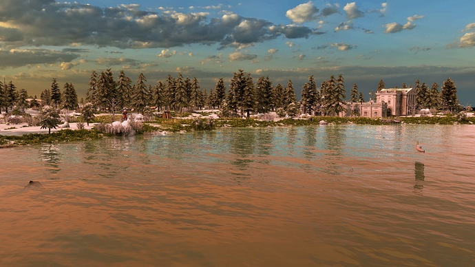 AoE III DE Swedish Lakes at sunrise