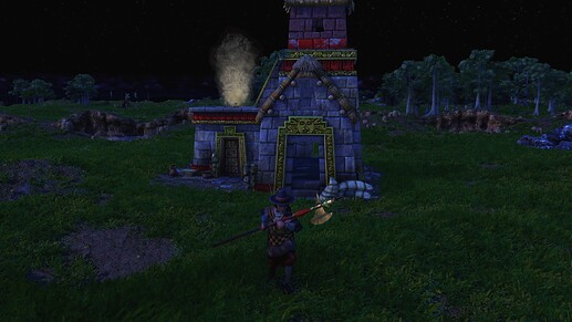 AoE III DE Tupac Amaru II during the night