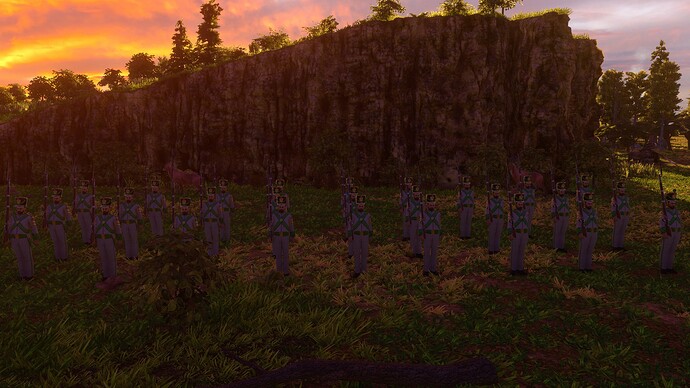 AoE III DE Mexicans Guard Soldado at sunset