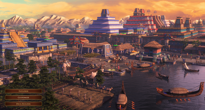 AoE III DE Tenochtitlan at sunrise