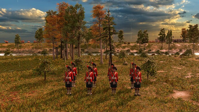AoE III DE British Black Watch at sunrise