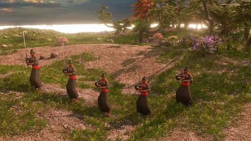 AoE III DE Wokou Ronin at sunrise