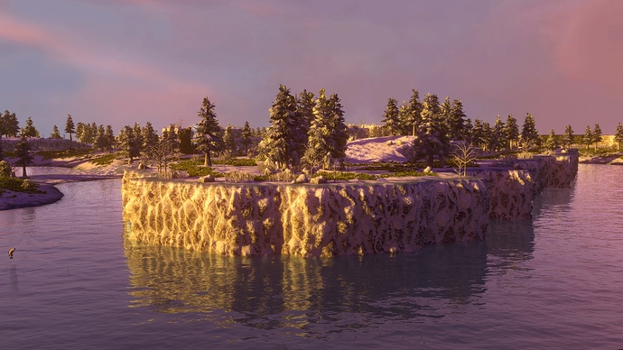 AoE III DE South Norway at sunset