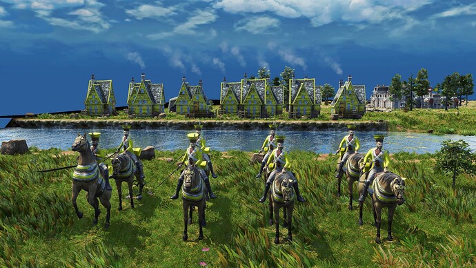AoE III DE German Prussian Uhlan during the day