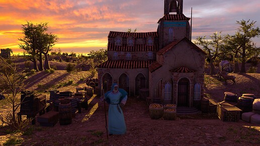 AoE III DE Italian Devotee at sunset