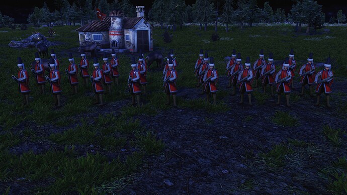 AoE III DE Ottoman Grenade Launcher Veteran Humbaraci during the night