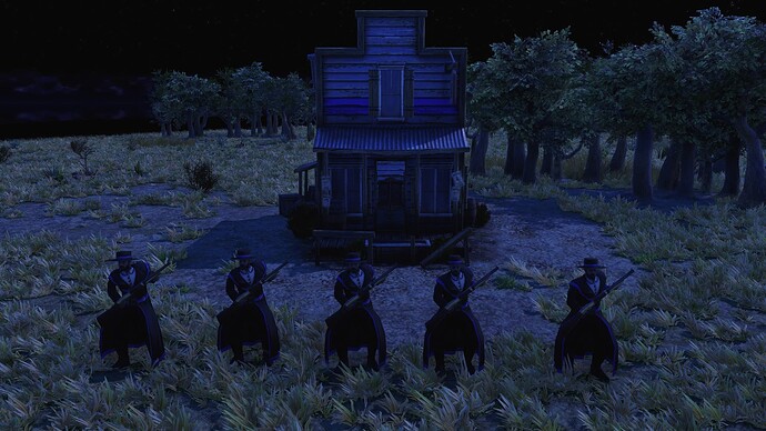 AoE III DE United States Owlhoot during the night
