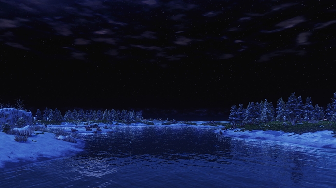 AoE III DE Bering Strait during the night
