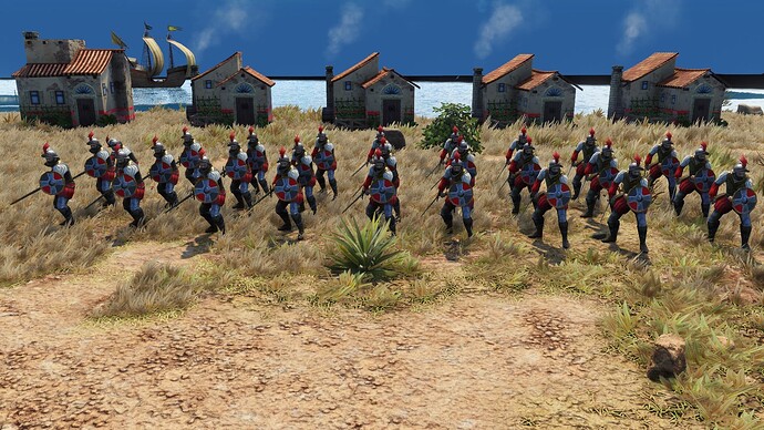 AoE III DE Spanish Espadachin during the day