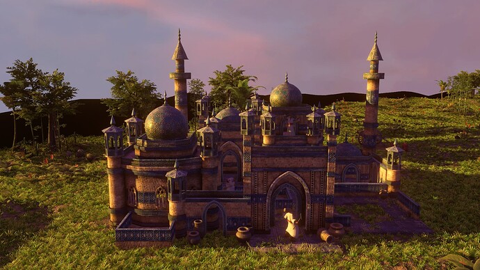 AoE III DE Sufi Mosque at sunset