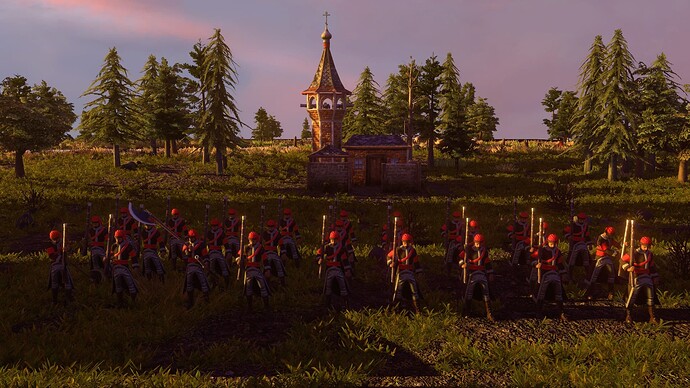 AoE III DE Russian Guard Strelet at sunset