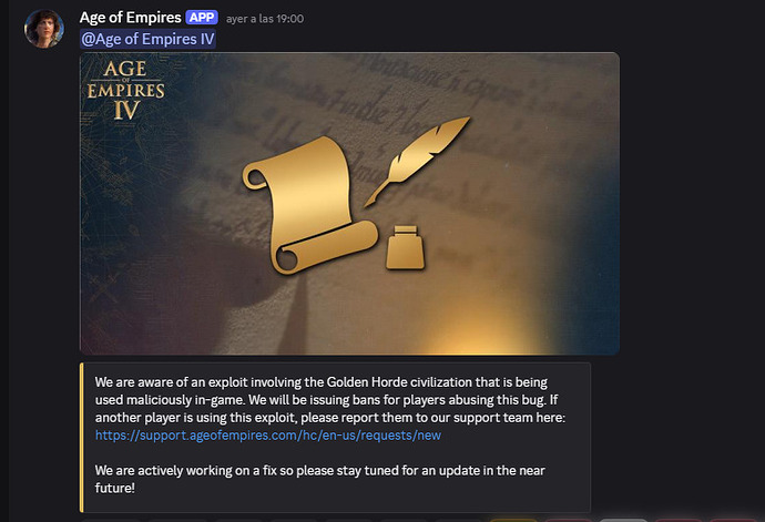 Warning GH exploit is llegal