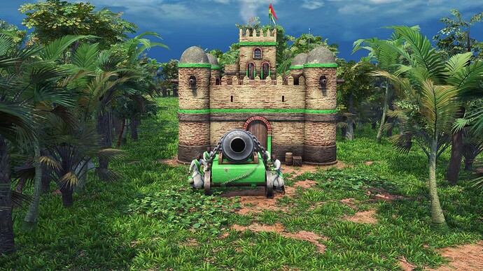 AoE III DE Ethiopians Sebastopol Mortar during the day