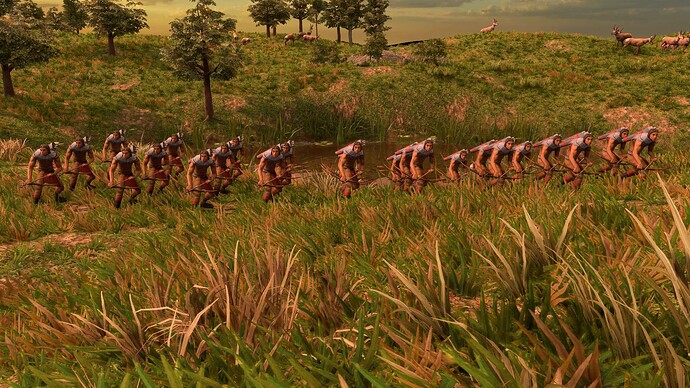 AoE III DE Lakota Cetan Bowman at sunrise