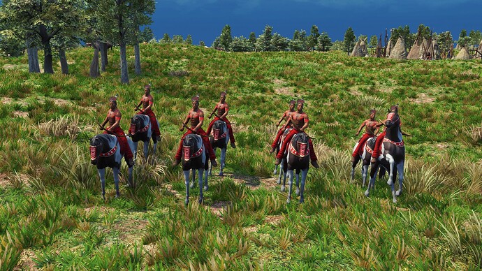 AoE III DE Lakota Bow Rider during the day