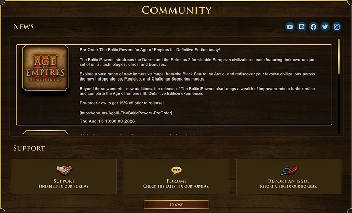 AoE III DE News