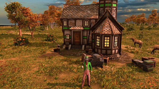 AoE III DE Uncle Sam at sunrise