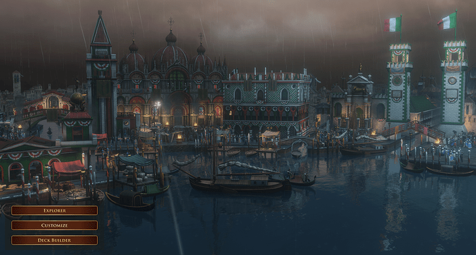 AoE III DE Venice during a Stormy Night