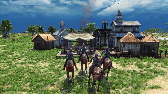 AoE III DE Jesuit Conquistador during the day