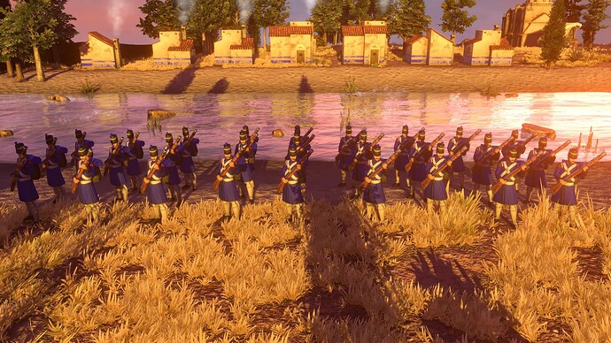 AoE III DE Portuguese Guard Cassador at sunset