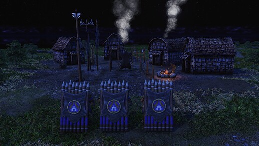 AoE III DE Haudenosaunee Mantlet natives during the night