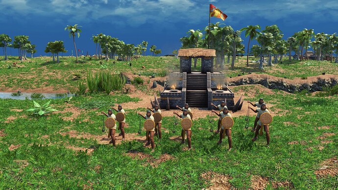 AoE III DE Aztecs Otontin Slinger during the day