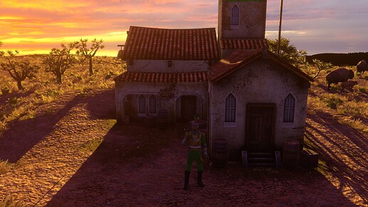 AoE III DE Tulancingo Officer at sunset