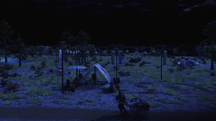 AoE III DE Trade Rickshaw during the night