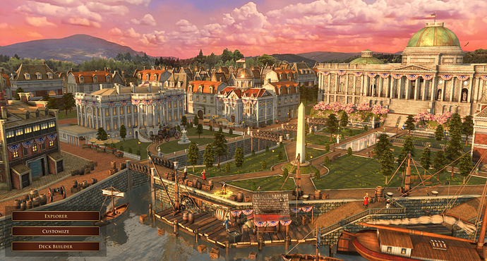 AoE III DE Washington, D. C. at Dusk