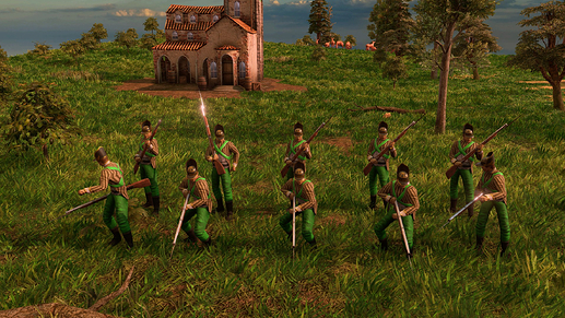 AoE III DE Kraton Guard at sunrise