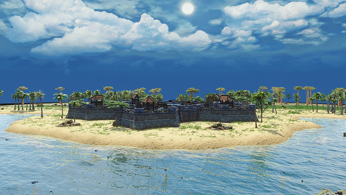 AoE III DE Gold Coast - Fort during the day