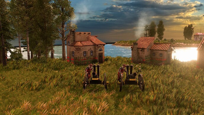 AoE III Maltese Basilisk at sunrise