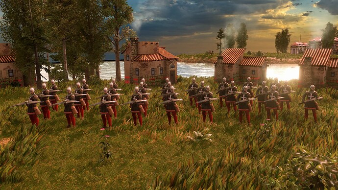 AoE III DE Maltese Arbalester at sunrise