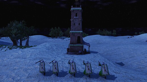 AoE III DE Desert Warrior during the night